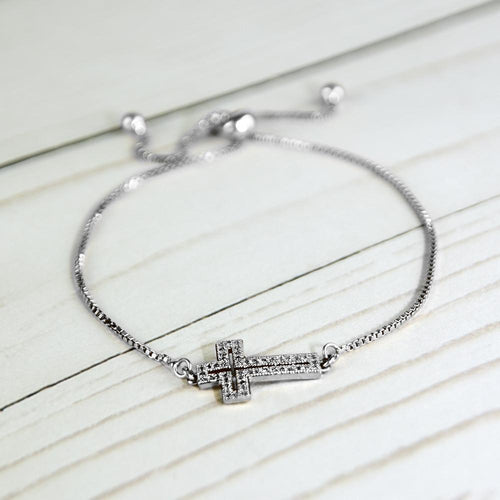 Cross Bracelet -Silver