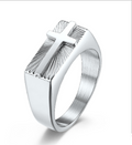 Cross Signet Ring (One Piece)