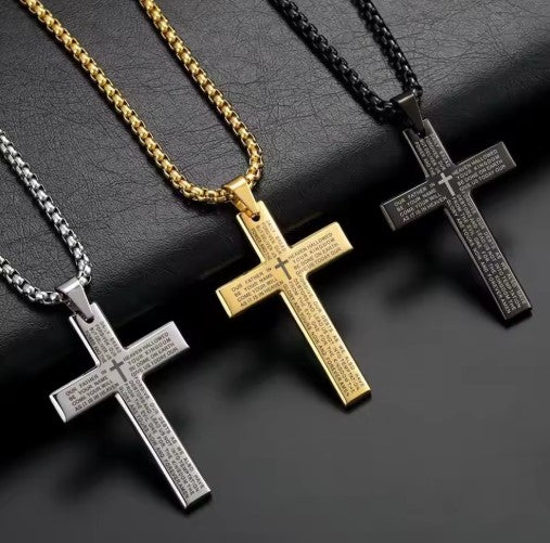 Large Cross Pendant Necklace