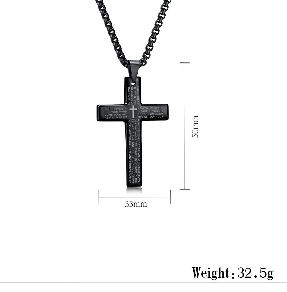 Large Cross Pendant Necklace