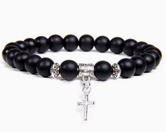 Diamond Cross Bracelet