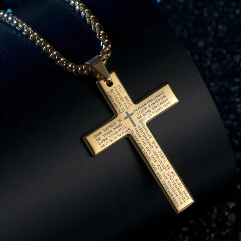 Large Cross Pendant Necklace