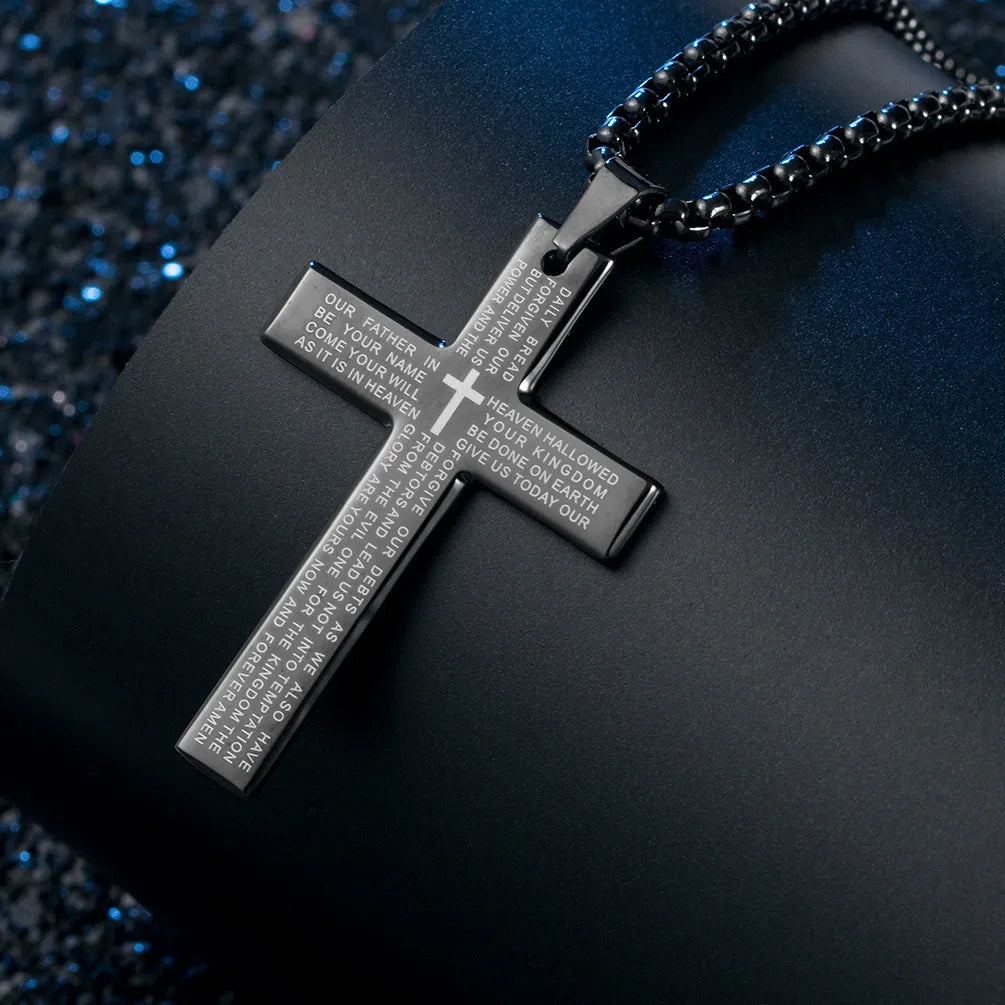 Large Cross Pendant Necklace