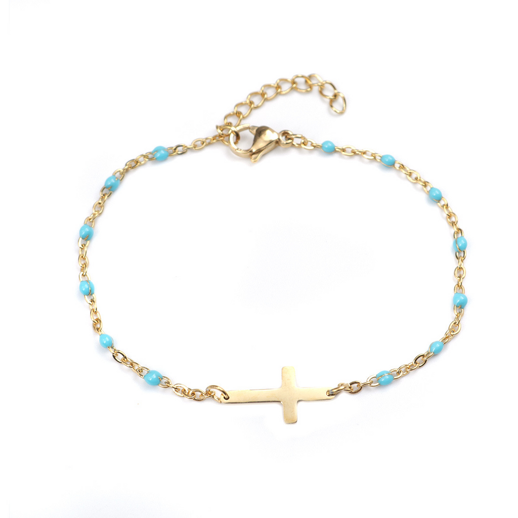 Cross Stainless Steel Bracelet