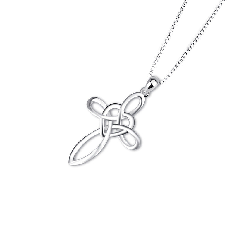 Heart Cross Pendant Necklace